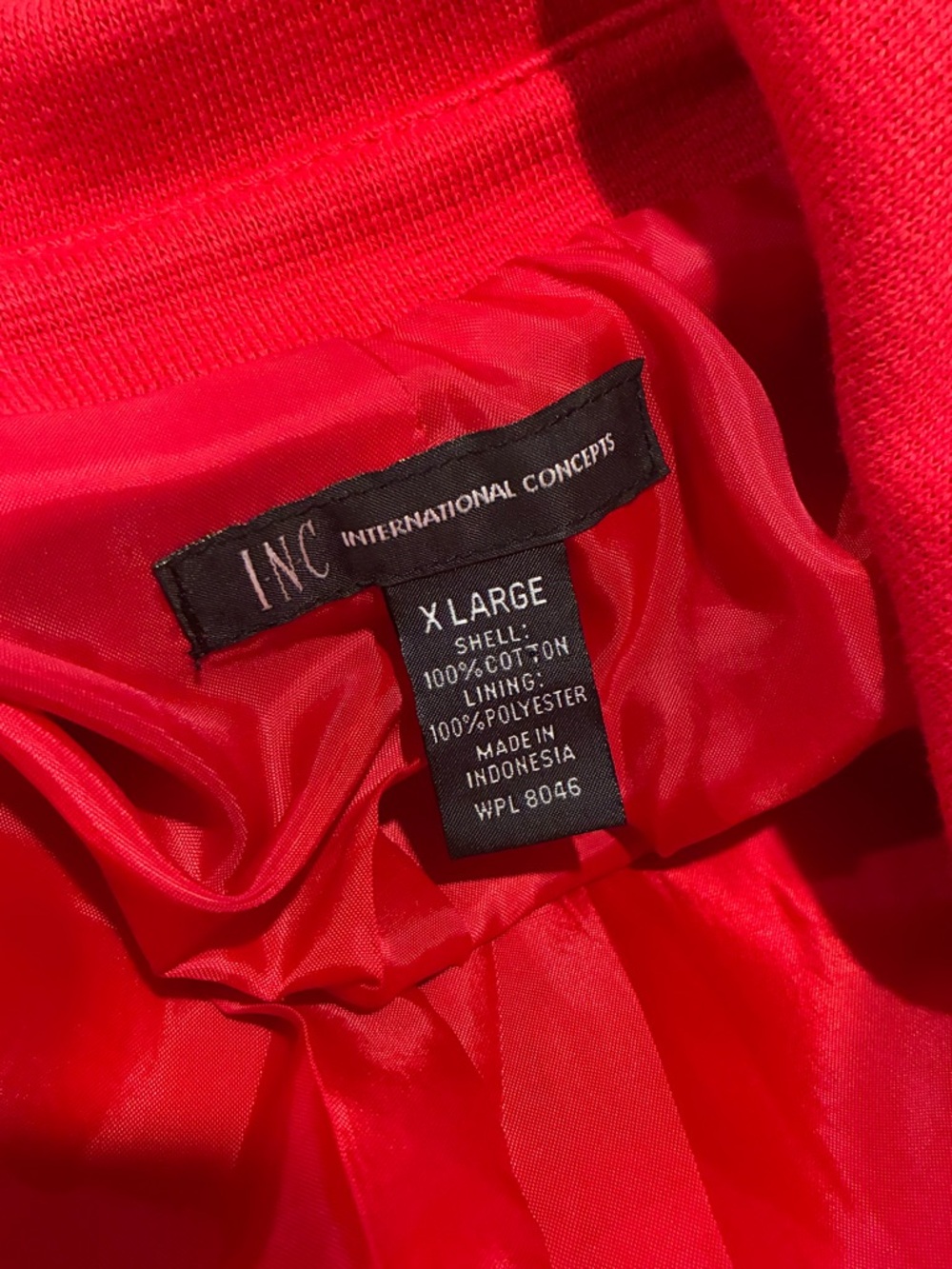 ❤️ INC International Concepts Red Jacket XL Ruffle Tiered Sleeve ❤️ - Picture 7 of 7